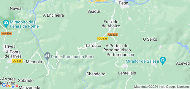 Mapa de Larouco