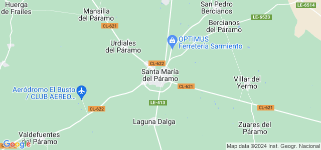 Mapa de Santa María del Páramo