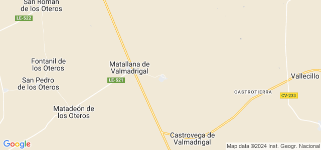 Mapa de Santa Cristina de Valmadrigal