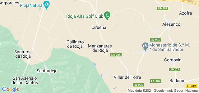 Mapa de Manzanares de Rioja