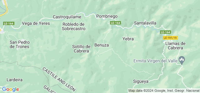 Mapa de Benuza