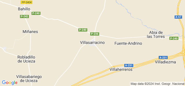Mapa de Villasarracino