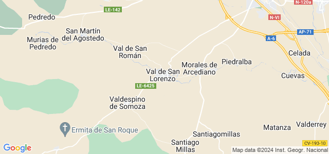 Mapa de Val de San Lorenzo