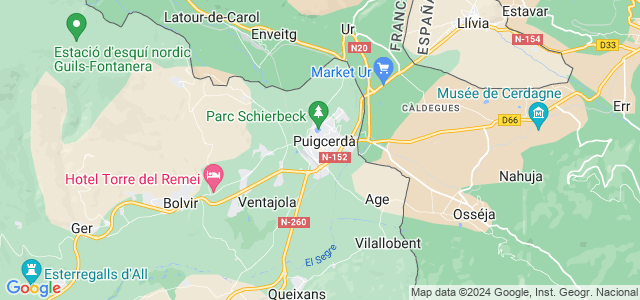 Mapa de Puigcerdà