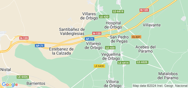 Mapa de Villarejo de Órbigo