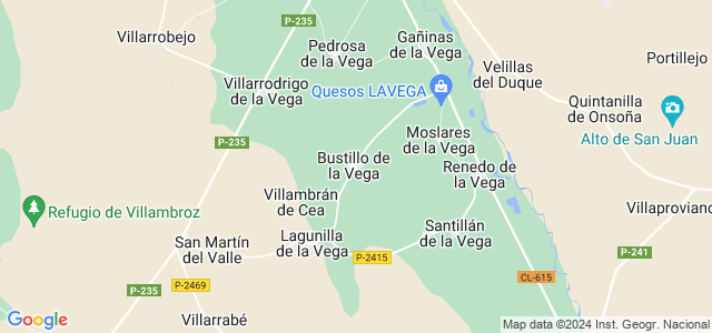 Mapa de Bustillo de la Vega