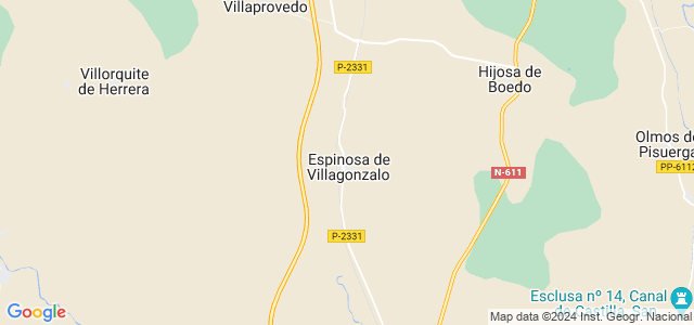 Mapa de Espinosa de Villagonzalo