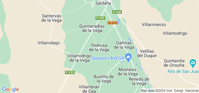 Mapa de Pedrosa de la Vega