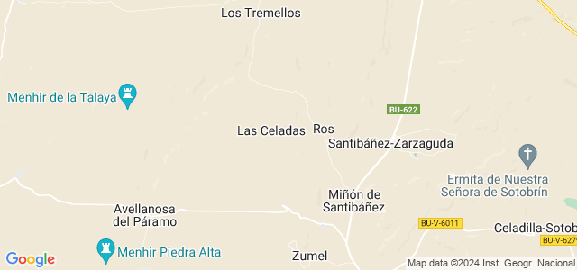 Mapa de Valle de Santibáñez