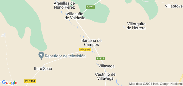 Mapa de Bárcena de Campos