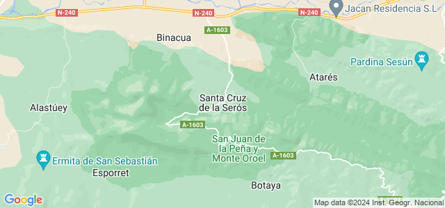 Mapa de Santa Cruz de la Serós