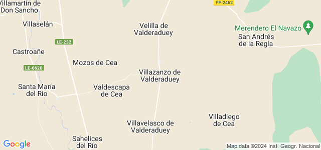 Mapa de Villazanzo de Valderaduey