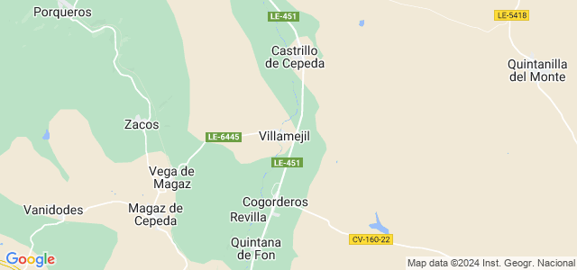 Mapa de Villamejil