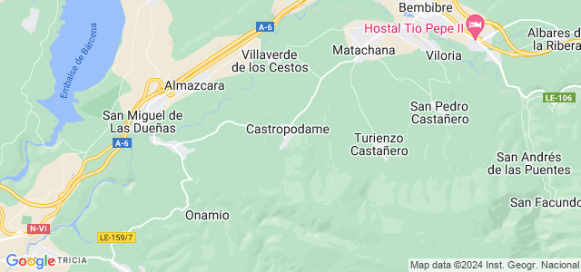 Mapa de Castropodame