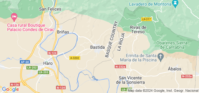 Mapa de Labastida - Bastida
