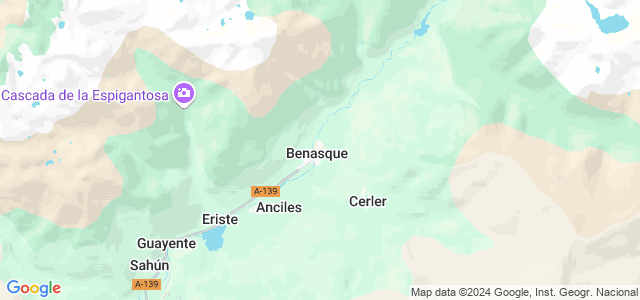 Mapa de Benasque