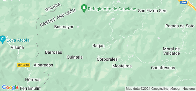 Mapa de Barjas