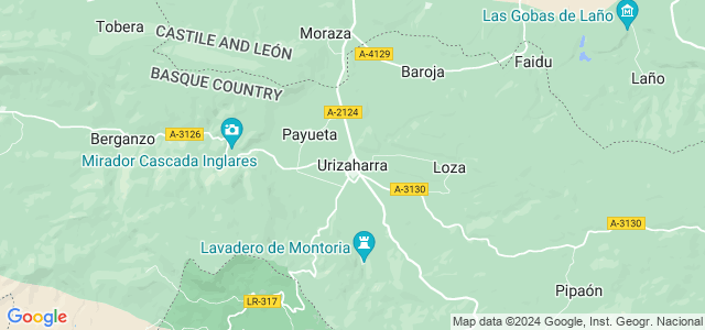 Mapa de Peñacerrada-Urizaharra
