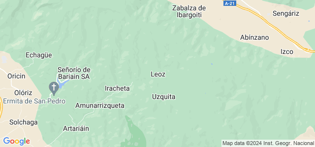 Mapa de Leoz