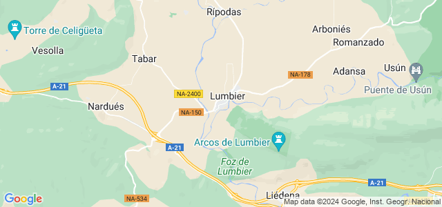 Mapa de Lumbier