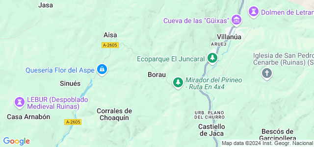 Mapa de Borau