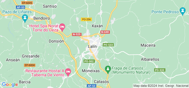 Mapa de Lalín