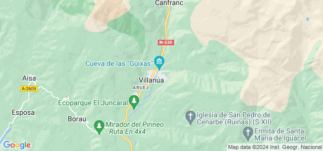 Mapa de Villanúa