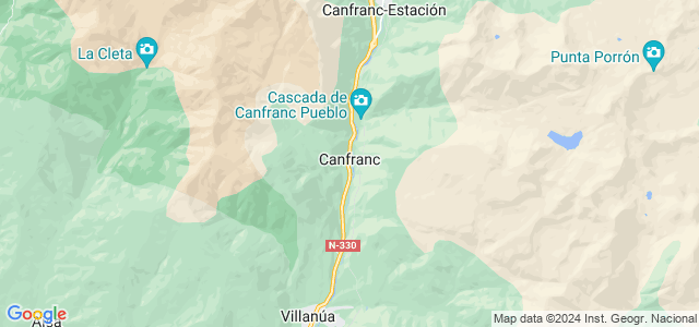 Mapa de Canfranc