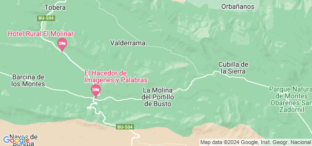 Mapa de Partido de la Sierra en Tobalina
