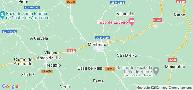 Mapa de Monterroso
