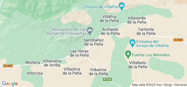 Mapa de Santibáñez de la Peña