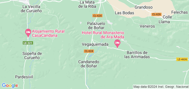 Mapa de Vegaquemada
