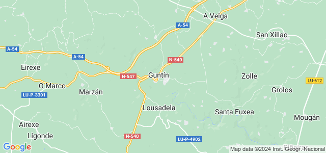 Mapa de Guntín
