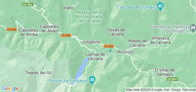 Mapa de Villablino