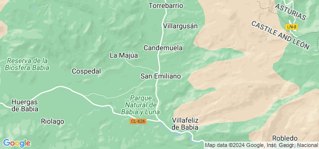 Mapa de San Emiliano