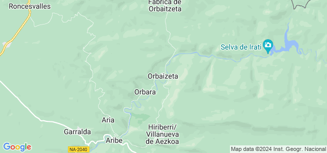 Mapa de Orbaitzeta