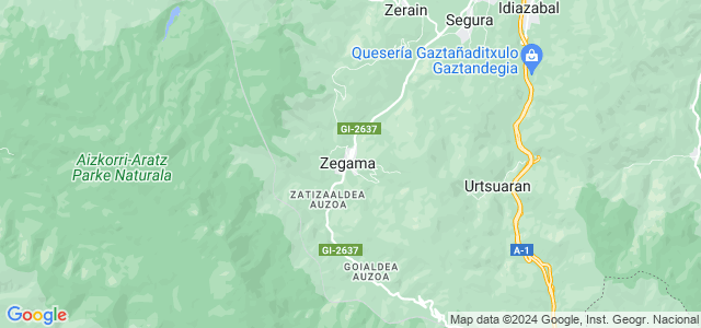 Mapa de Zegama