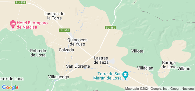 Mapa de Valle de Losa