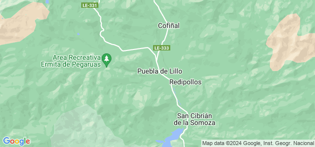 Mapa de Puebla de Lillo