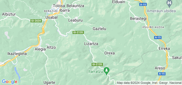 Mapa de Lizartza