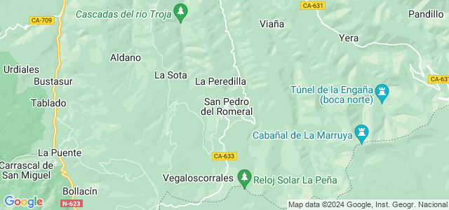 Mapa de San Pedro del Romeral