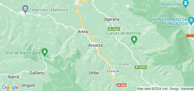 Mapa de Areatza