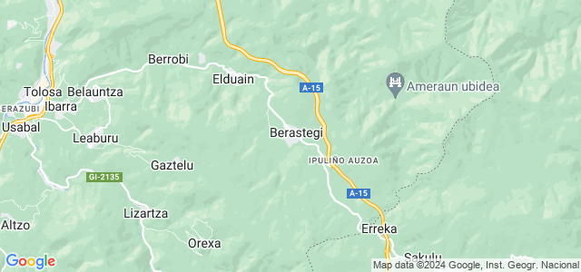 Mapa de Berastegi