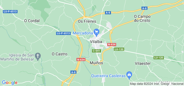 Mapa de Vilalba