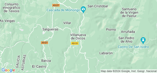 Mapa de Villanueva de Oscos