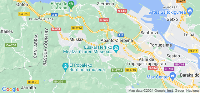 Mapa de Abanto y Ciérvana-Abanto Zierbena