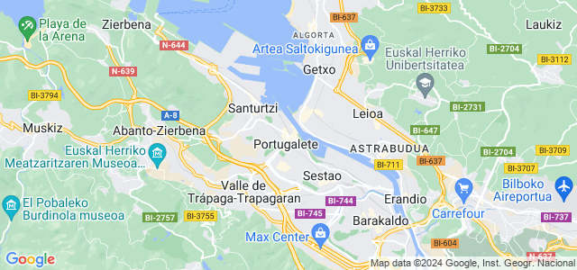 Mapa de Portugalete