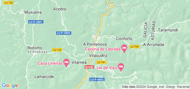 Mapa de Pontenova