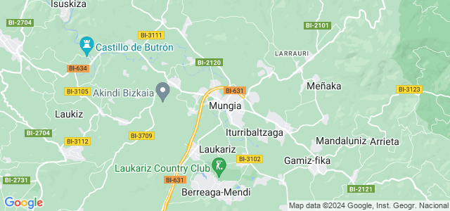 Mapa de Mungia