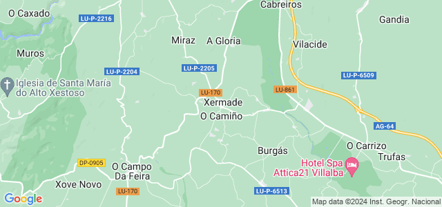 Mapa de Xermade